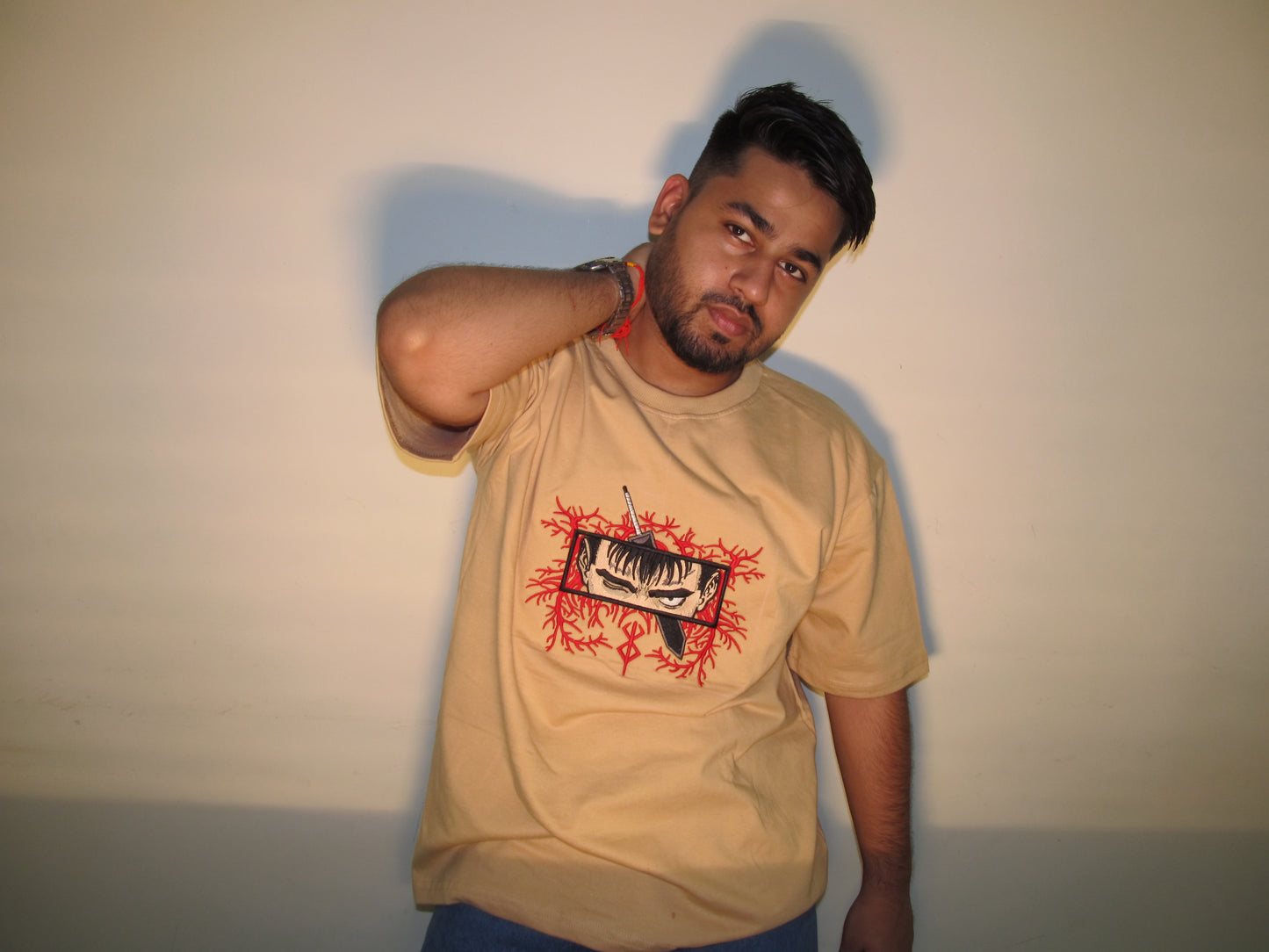 Guts Unleashed – Berserk French Terry Tee Beige