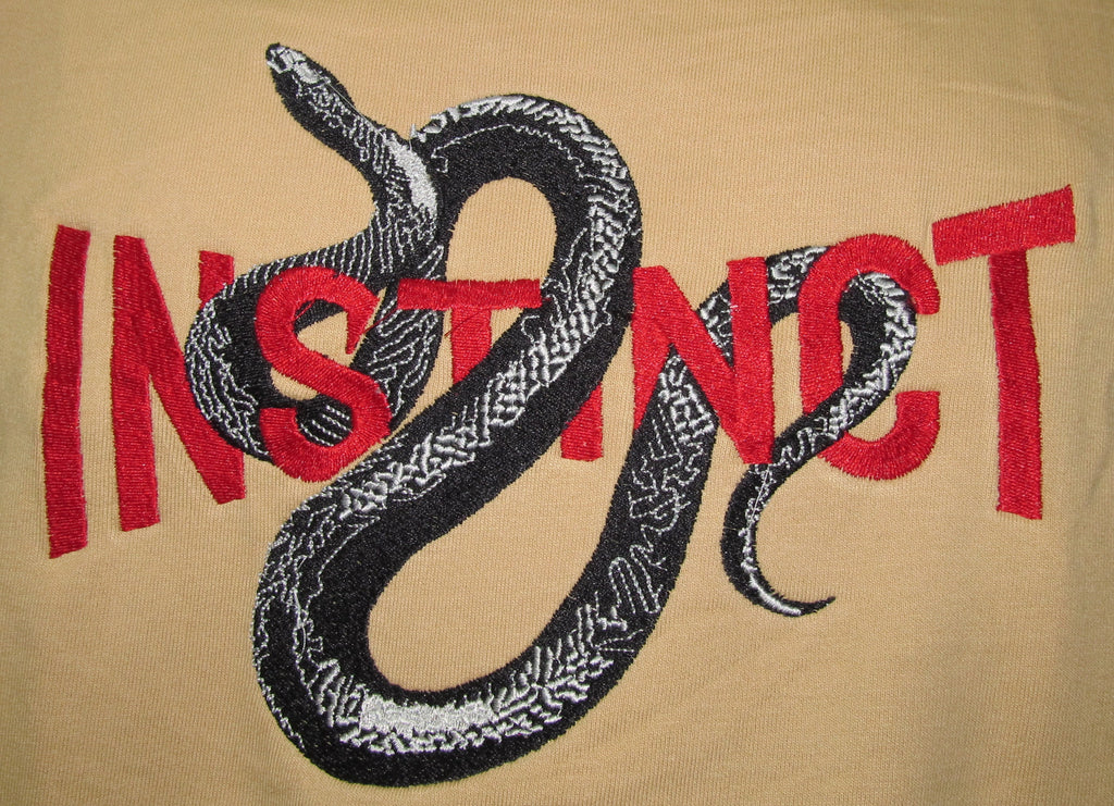 Instinct Snake Tee – Beige Edition