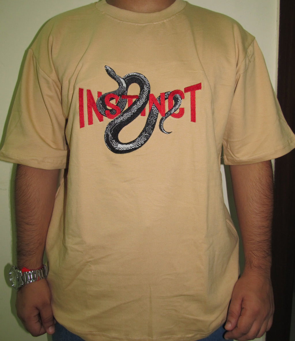 Instinct Snake Tee – Beige Edition