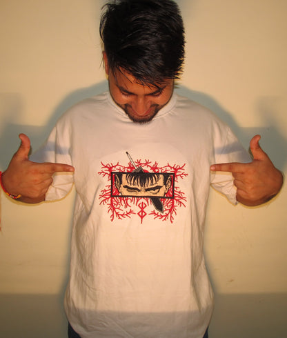 Guts Unleashed – Berserk French Terry Tee White