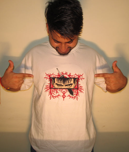 Guts Unleashed – Berserk French Terry Tee White