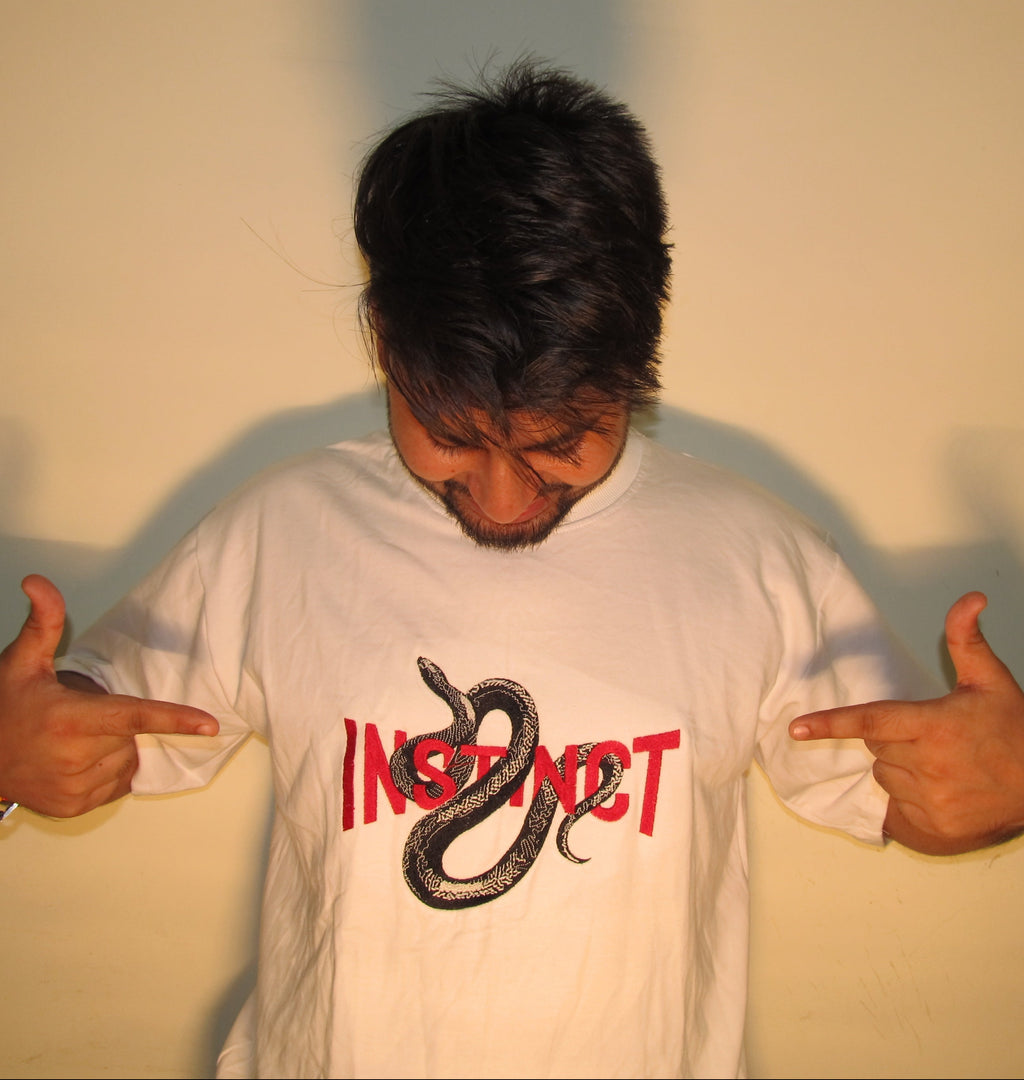 Instinct Snake Tee – White Edition