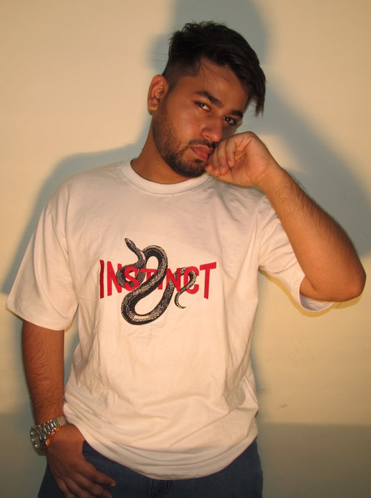 Instinct Snake Tee – White Edition
